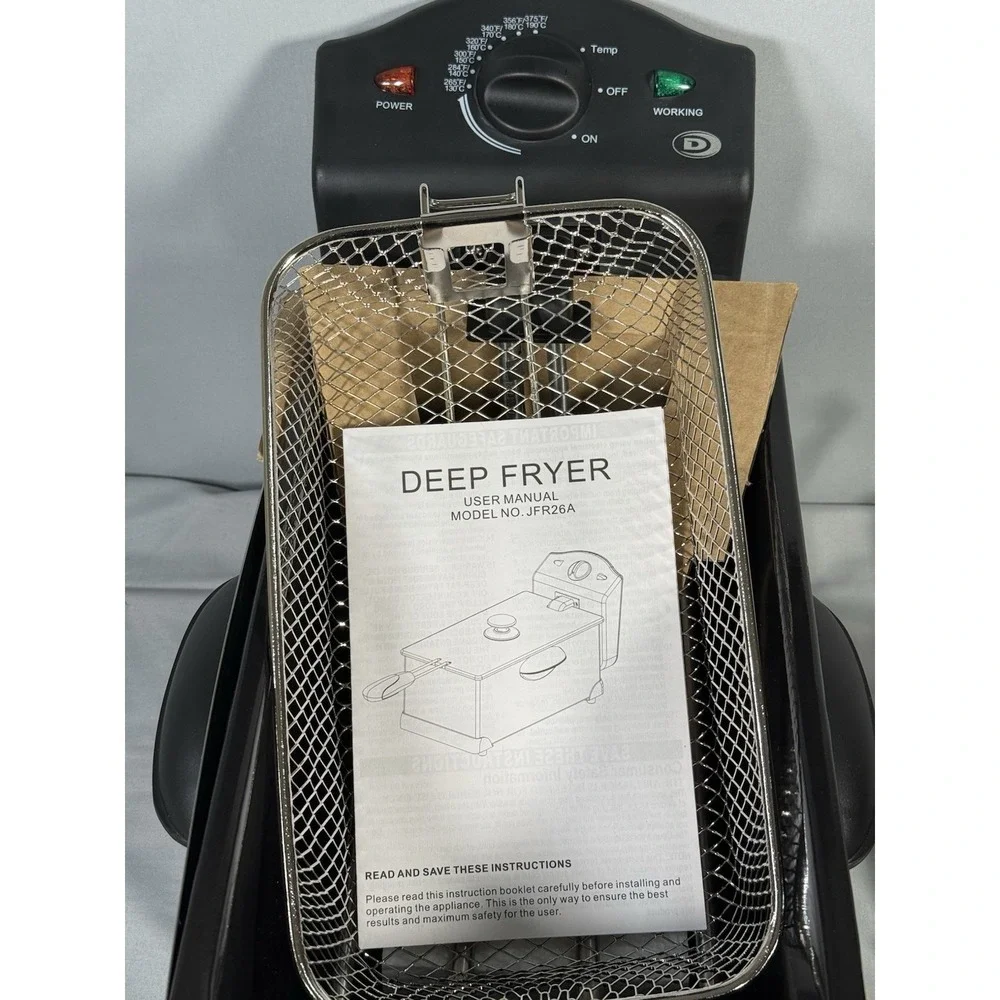 Durabrand Stainless Steel Deep Fryer‎ 2.5 Liter Basket Reservoir NIB Never used